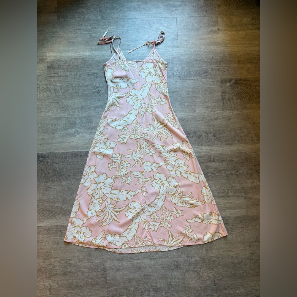 Billabong Sweet Sunshine Floral Spaghetti Strap Midi Dress Size S - Picture 8 of 11
